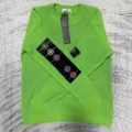 Fluorescent green three labels complete