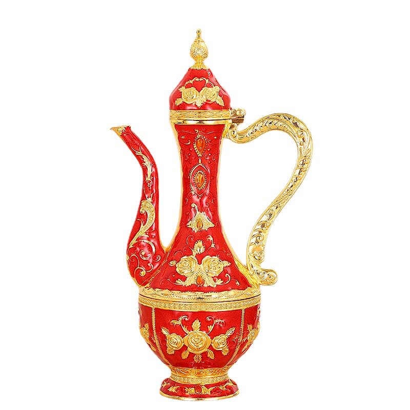 Antique Wine Pot Wedding Household High-grade Russian Liquor Pot Antique Wine Set Pour Wine Pot Old Items Wine Dispenser