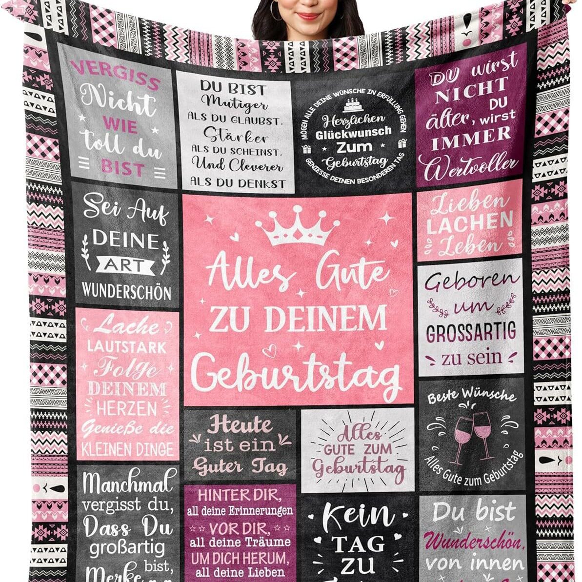 Jat Dropshipping Birthday Gifts for Ladies, Blankets for Mom, Girls, Wives, Sisters, Girlfriends, and Colleagues