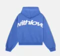 Royal blue white label