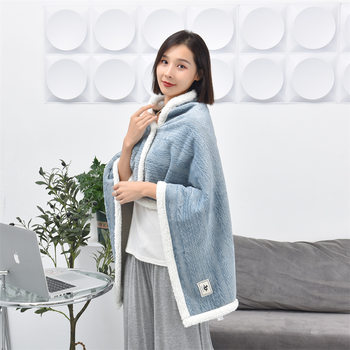 Wholesale Flannel Embossed Shawl Blanket Nap Blanket Office Air Conditioning Blanket Lamb Fleece Blanket Sofa Super Soft