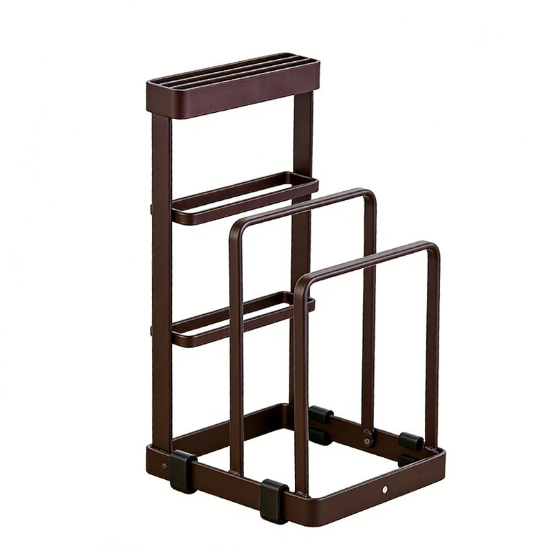 Japanese Knife Holder Wrought Iron Pot Lid Rack Kitchen Cutting Board Rack Pot Lid Rack Kitchen Knife Rack Chopping Board Rack Chopping Board Rack