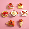 Chinese-style annual food refrigerator stickers preserved meat sausage White Water Pig feet red bean cake roasted sweet potato fried chestnut big card food and play