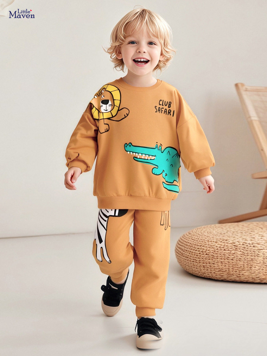 Custom-made Children's Clothing, Cartoon Boys' Set, Autumn Trendy Cotton Kids' Outfit