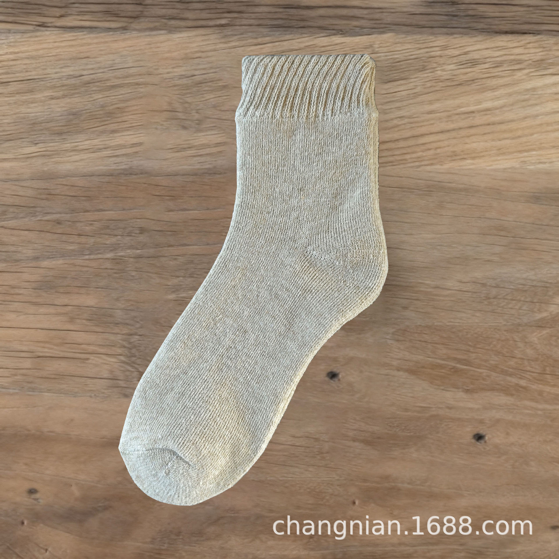 袜子男秋冬加厚保暖中筒袜纯色加绒女士毛圈袜毛巾底冬季男袜批发