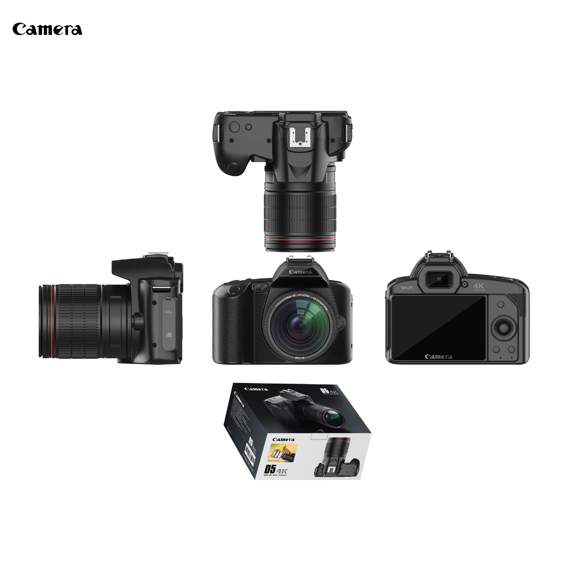 New product 4K HD 64 million pixel WiFi digital camera night vision dual micro single photography dv cross border