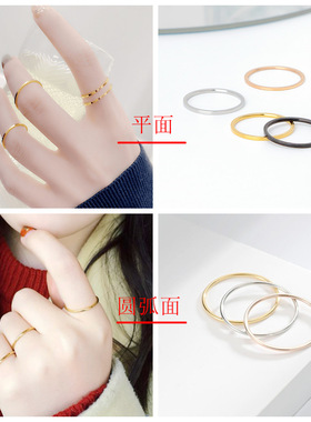 细戒指女ing韩版气质小众戒指