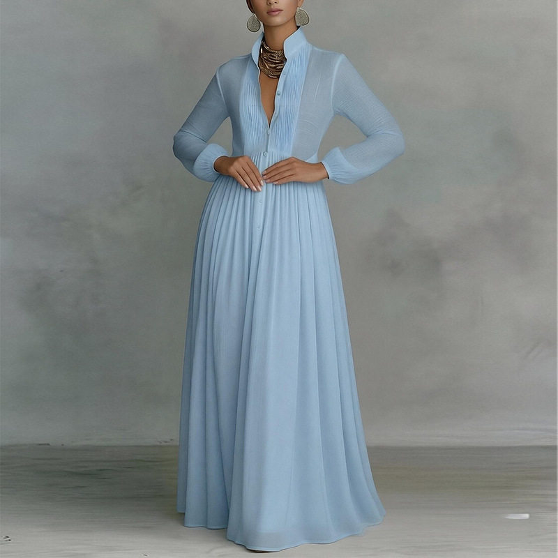 Elegant Womens Maxi Dress Summer Collection Fashionable Design Flowy Silhouette Perfect for Parties and Events