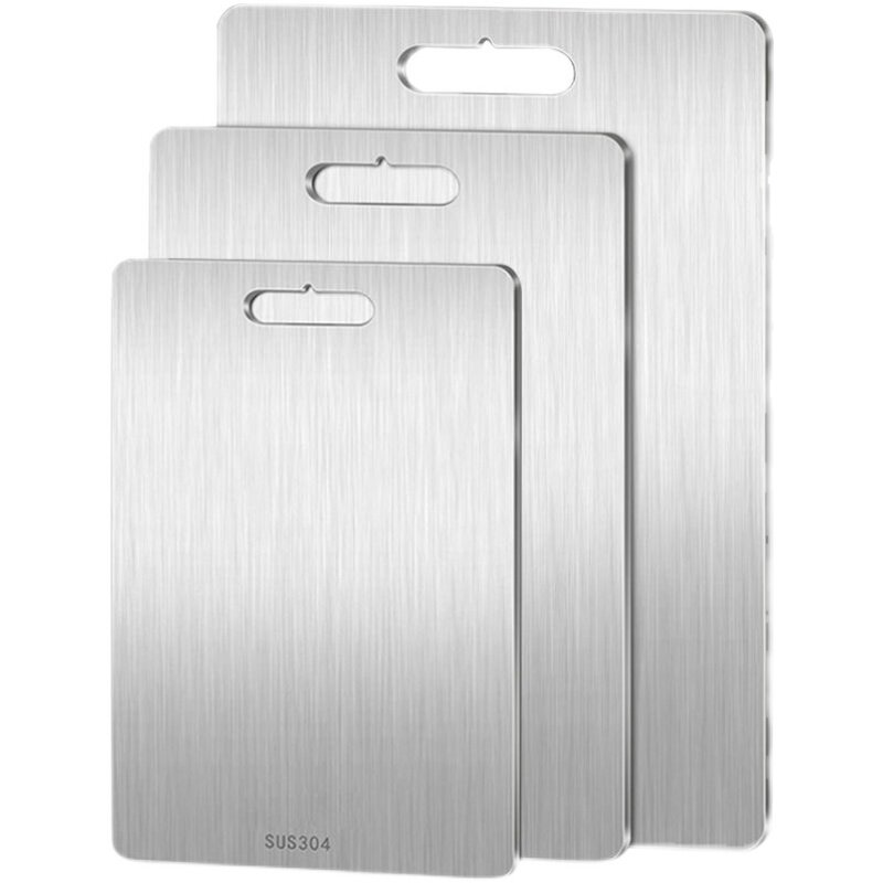 316 Stainless Steel Cutting Board Thickeneded Antibacterial and Mildew Proof Household Cutting Board and Panel Kitchen Cutting Board Large Rolling Panel