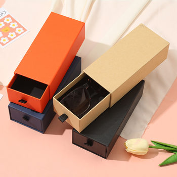 Ready-Made Glasses Packaging Box, Pull-Out Gift Box, Lipstick, Aromatherapy Cosmetics Storage Box, Souvenir Sunglasses Gift Box