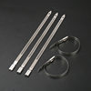 Three-Hook Stepped Cable Ties, High Temperature Resistant Self-Locking Straps, Marine Metal 304 Stainless Steel Cable Ties Wholesale