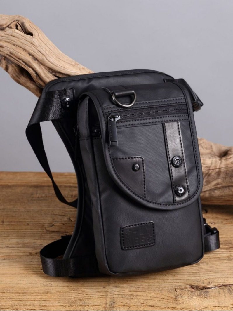 Foreign Trade Cross-Border Waterproof Bag Motorcycle Waist Bag Men's Leg Bag Outdoor Sports Wear-Resistant Nylon Waist Bag
