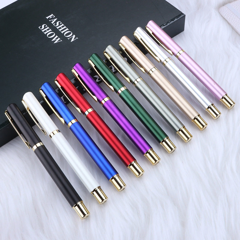 Signature pen high-grade neutral pen business meeting advertising gift pen black ink pen advertising neutral pen lettering LOGO
