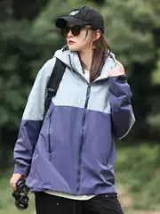 Winter Sports Jacket for Women, Windproof, Waterproof, Warm, Breathable, Running, Fitness, Hooded Jacket, Outdoor Mountaineering