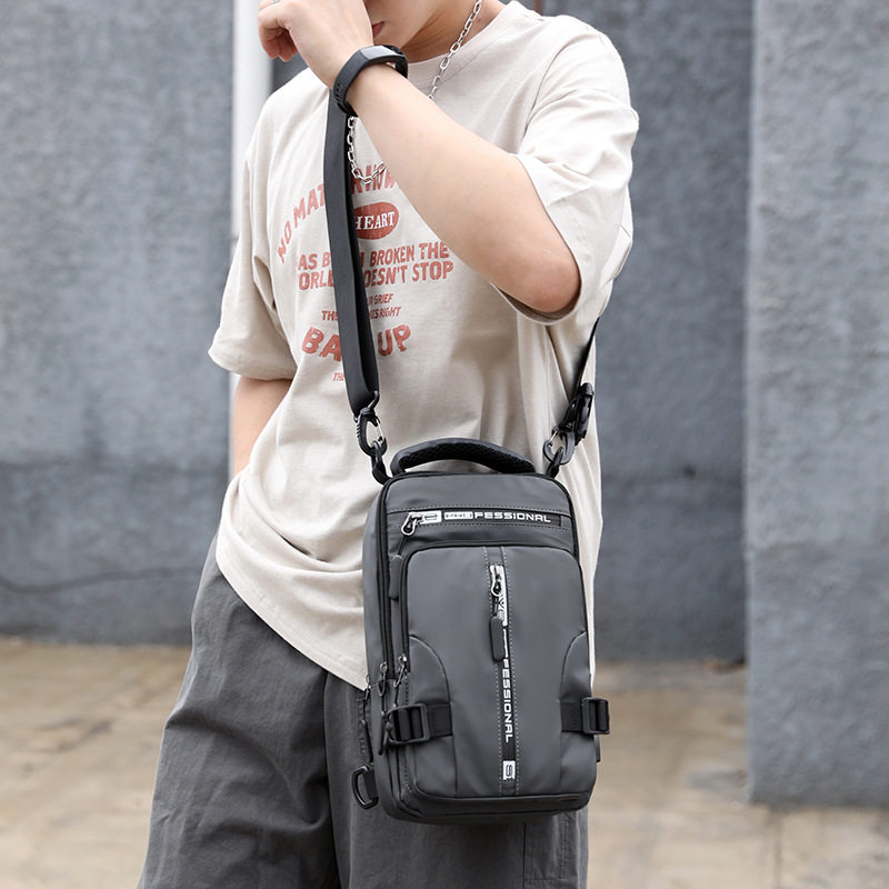 New Men's Chest Bag Trend Multifunctional Backpack Men's Casual Messenger Bag Portable Men's Shoulder Backpack