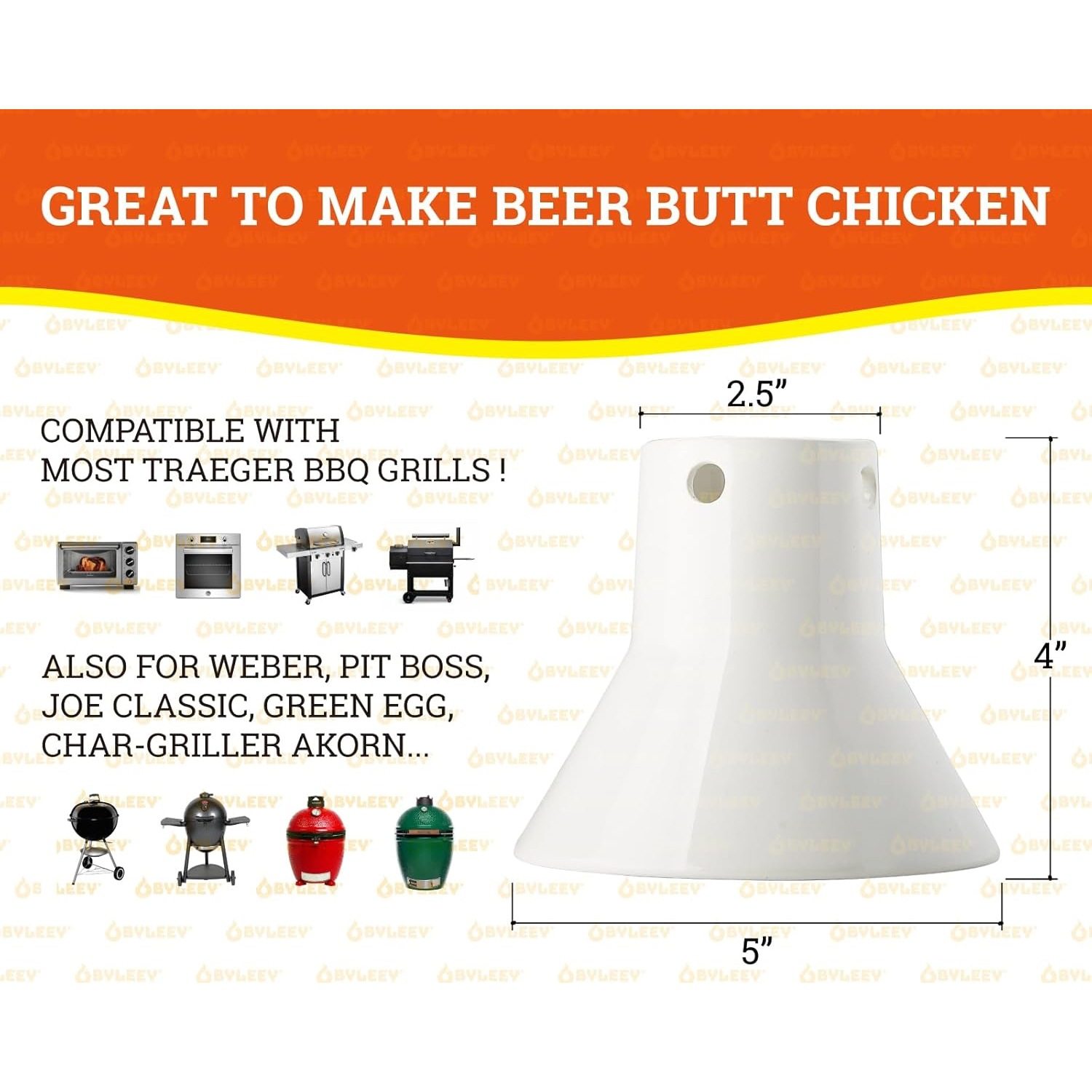 Ceramic Vertical Beer Can Chicken Rack Grill Bbq Flavor Infused Chicken Burner Essential