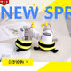 Strict selection of shark bee plush pendant key chain wedding throwing pendant wholesale backpack funny pendant Internet red