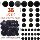 Amazon explosive flocking Christmas ball 36/ШТ Бархатный Рождественский шар, подвесной рождественский шар с защитой от поломки mini 11