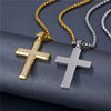 Light Luxury Niche Stainless Steel Necklace Cross Sweater Chain for Women Cross-Border Hot Item
