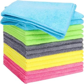 Cross-Border Spot Microfiber Rag Household Multi-Functional Glass Cleaning Absorbent Towel Microfiber Scouring Pad Dry