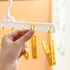 Multi-Clip Clothes Hanger Hat Storage Hanger Plastic Multi-Functional Clothes Drying Rack Hook Rotating Windproof Storage Rack P