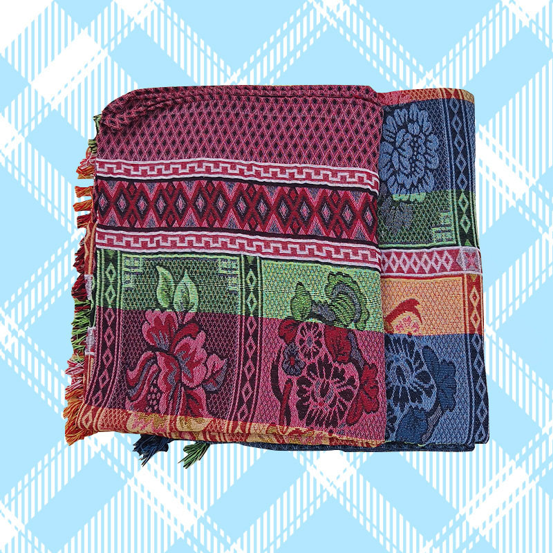 Free Shipping Old-Fashioned Thread Blanket Spring, Summer, Autumn and Winter Universal Bed Sheetss Air-Conditioning Blanket Retro Ethnic Style Sofa Towel Bed Sheets Tablecloth