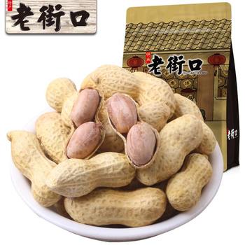 Laojiekou Milky/Garlic Peanuts 420G/Bag Shelled Snacks Nuts Roasted Seeds and Nuts Snacks