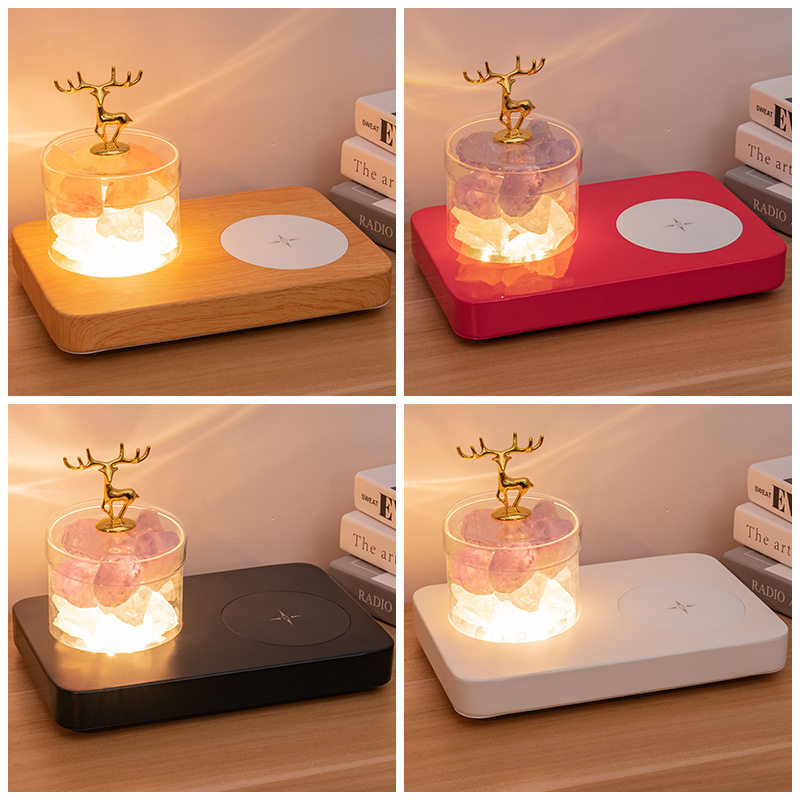 Table Lamp Aromatherapy Wireless Charging Night Light Bluetooth Audio Atmosphere Gift Lettering High-End Bedroom Bedside Eye Protection