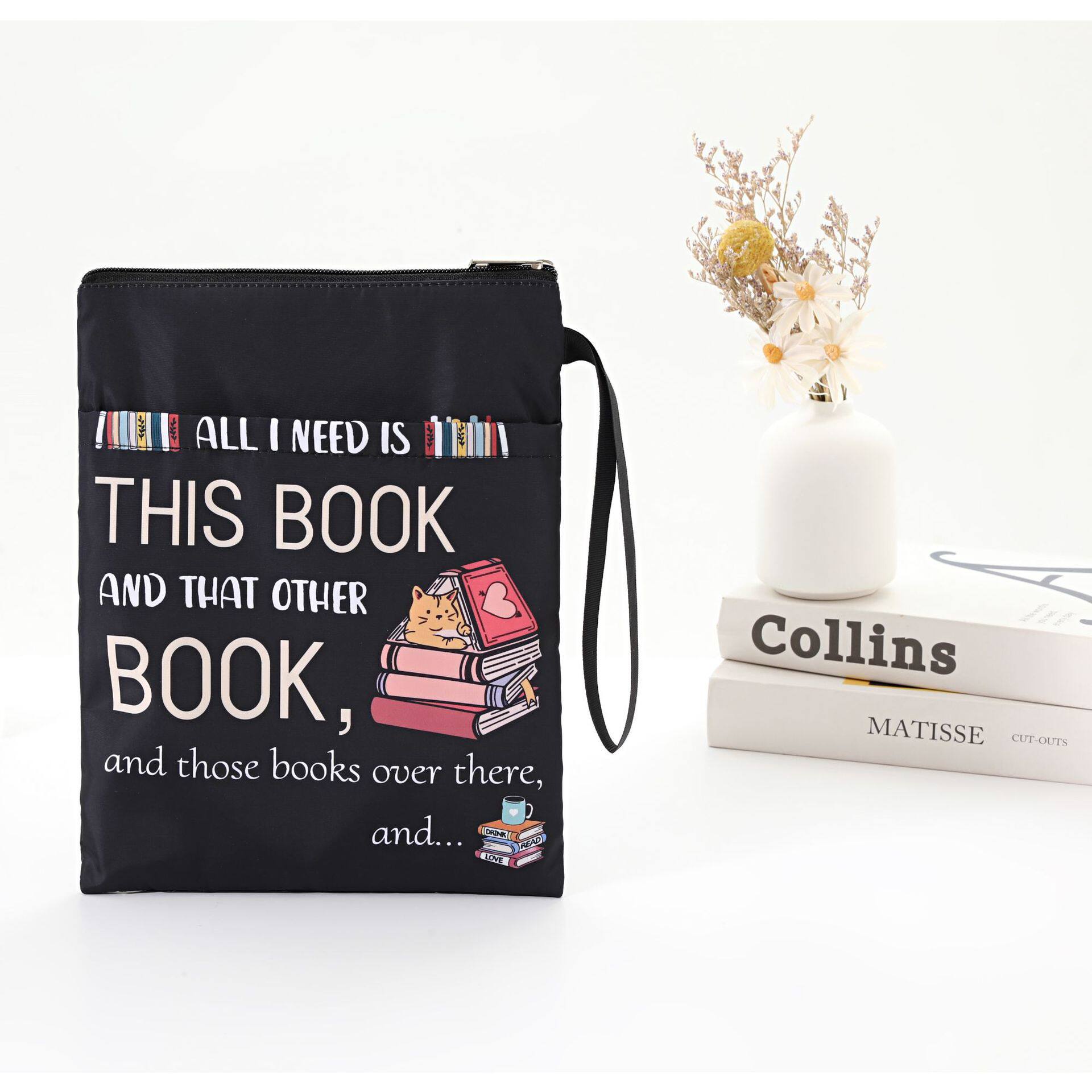 Ready-Made Glasses Bag, Book Bag, Book Bag, Mini Notebook, Convenient Bag, Printed Cartoon Tutoring Bag, Multi-Card Bag