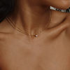 Korean Style Light Luxury Ins Fashion Diamond-encrusted Corrugated Collarbone Chain All-match Simple Niche Design Double Layer Imitation Zircon Necklace