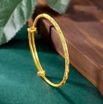 Spot Wholesale High-End Jewelry Baby's Breath Push-Pull Adjustable Glossy Bracelet