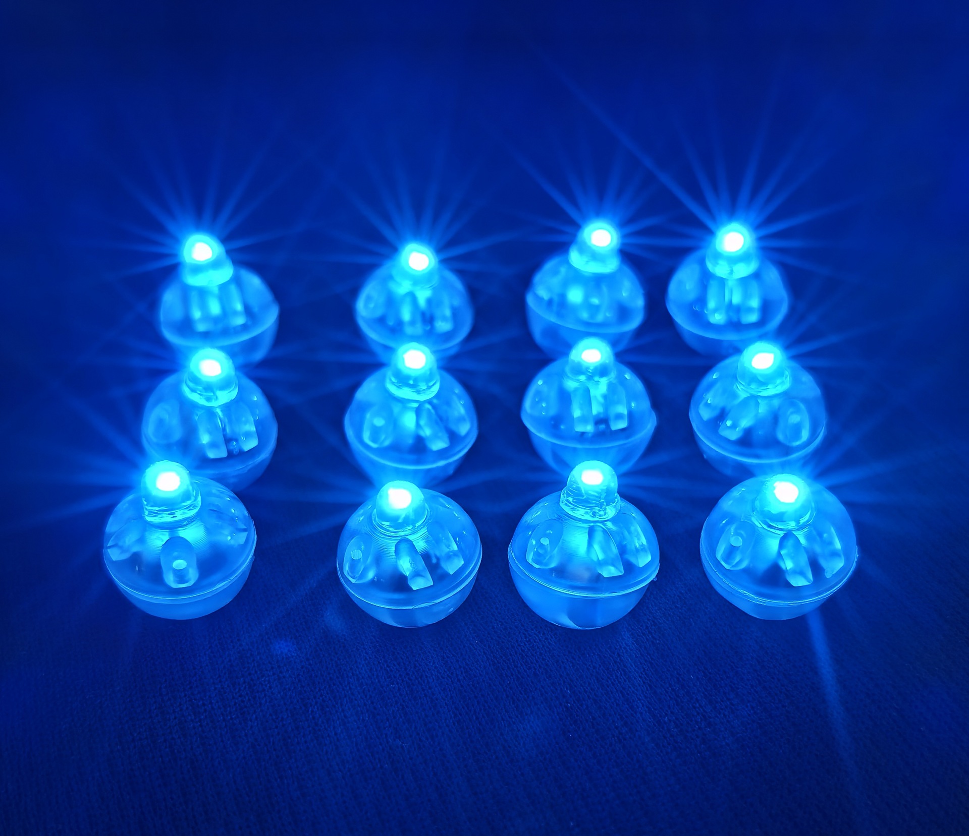 LED七彩发光圆球灯电子闪光汽球灯发簪步摇钥匙扣装饰小灯球跨境