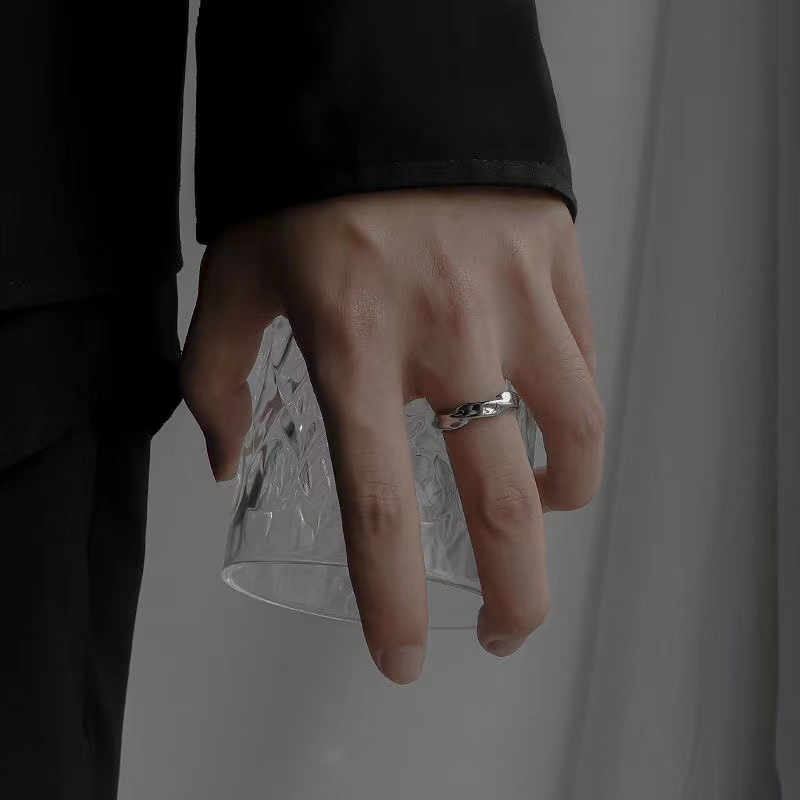 莫比乌斯环戒指男潮小众戒指高级ins戒指冷淡风高级时尚简约男女