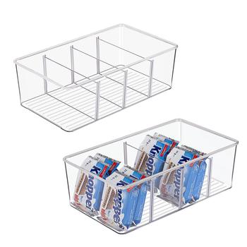 Transparent student desktop compartment cosmetics storage box multifunctional sundries compartment finishing box storage with lid
