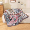 Customized Factory Ins Style Jacquard Thread Blanket Thickeneded Sofa Cover Blanket Oil Painting Tapestry Art Gift Fur Blanket Camping Style