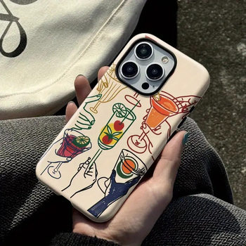 Unique Artistic Design Toasting Iphone13 Film Mobile Phone Case 17Promax Cross-Border Hot Selling 15 Protective Cover