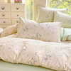 Ins Cotton Bed Four-piece Set Cotton Quilt Cover Sheet Small Fresh Printing Dormitory Three-piece Set Bed Cover 4