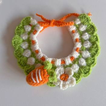 Pet Hand-Knitted Collar, Cute Cat Knitted Necklace, Kitten Collar, Small Size Dogs Dog Neck Scarf Decoration