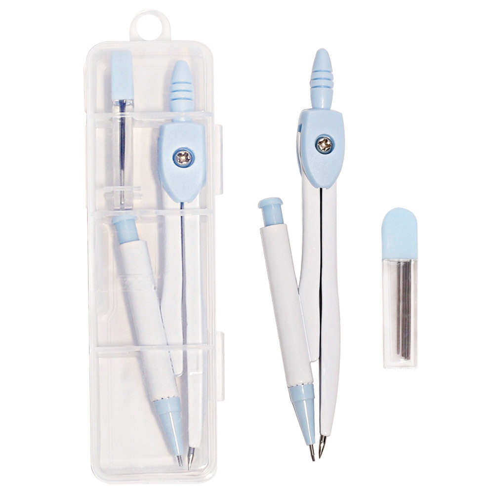 Student Compass Set with Lead Core Geometric Drawing Tools for Exam Drawing, Drafting, Engineering Drawing, Student Prizes