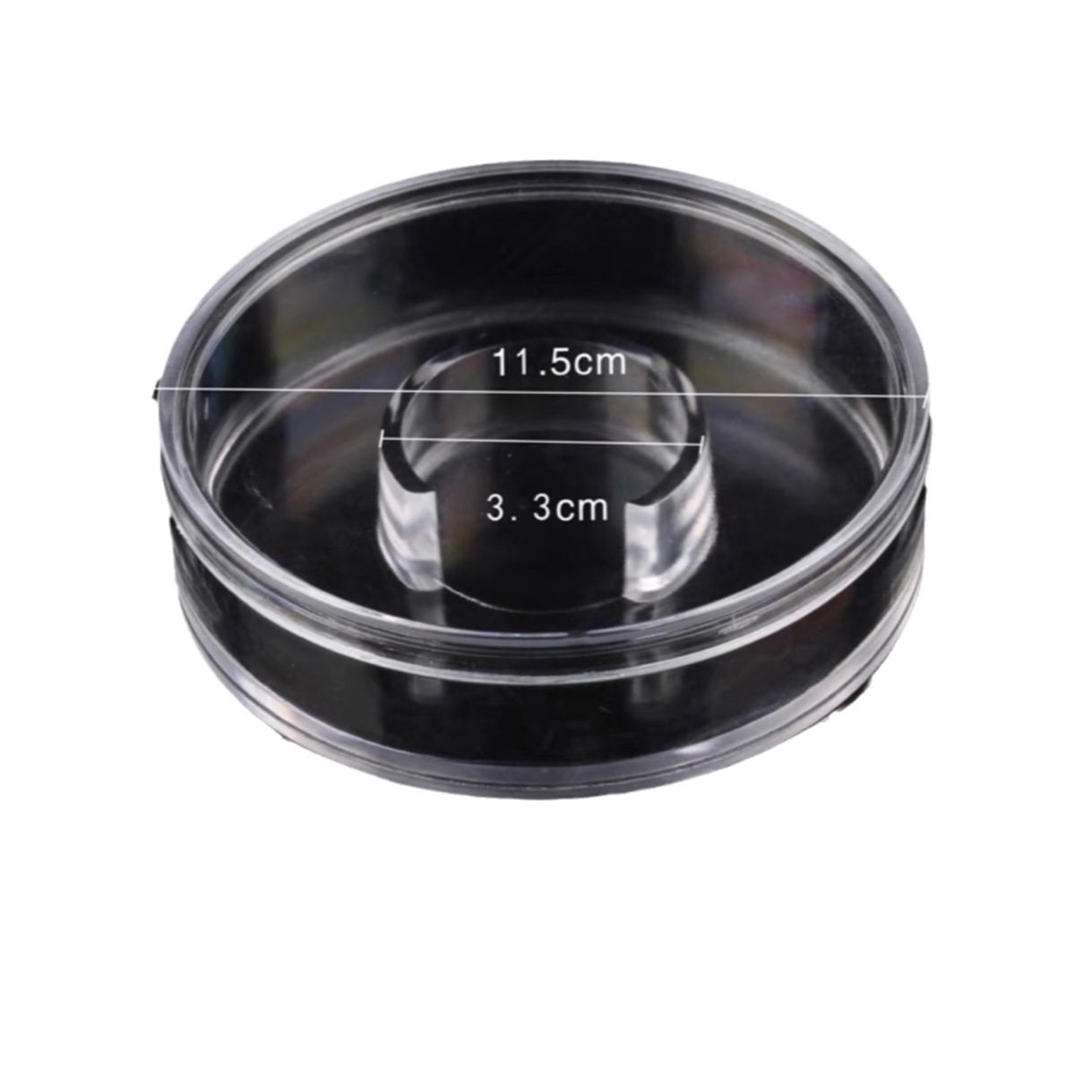 Acrylic agarwood beads display box agarwood sandalwood transparent jewelry packaging round box