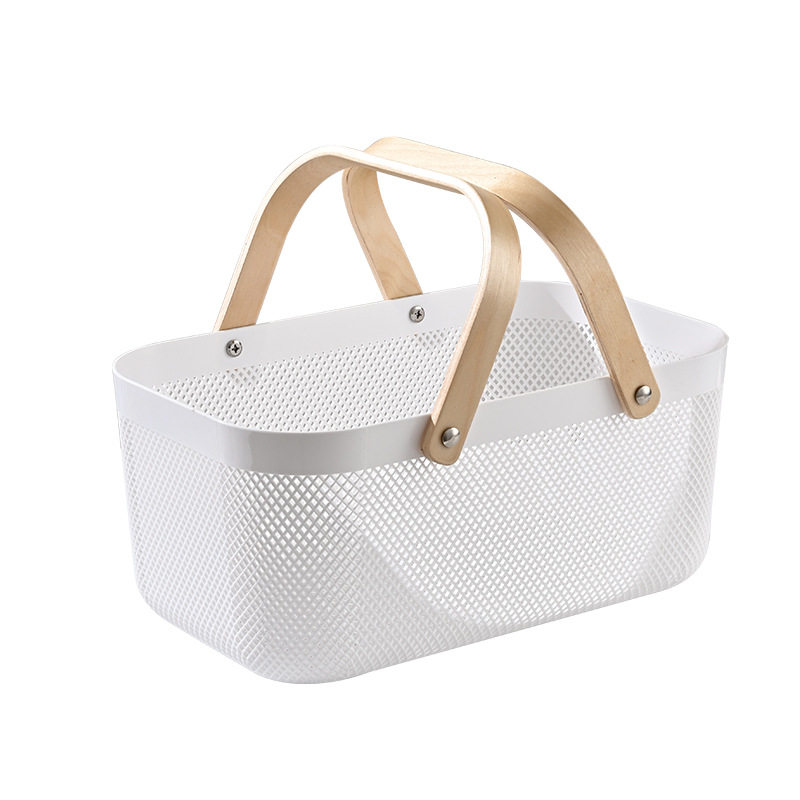 Drain basket kitchen bag household plastic supplies dirty clothes storage vegetable basket filter water picnic fruit basket wholesale