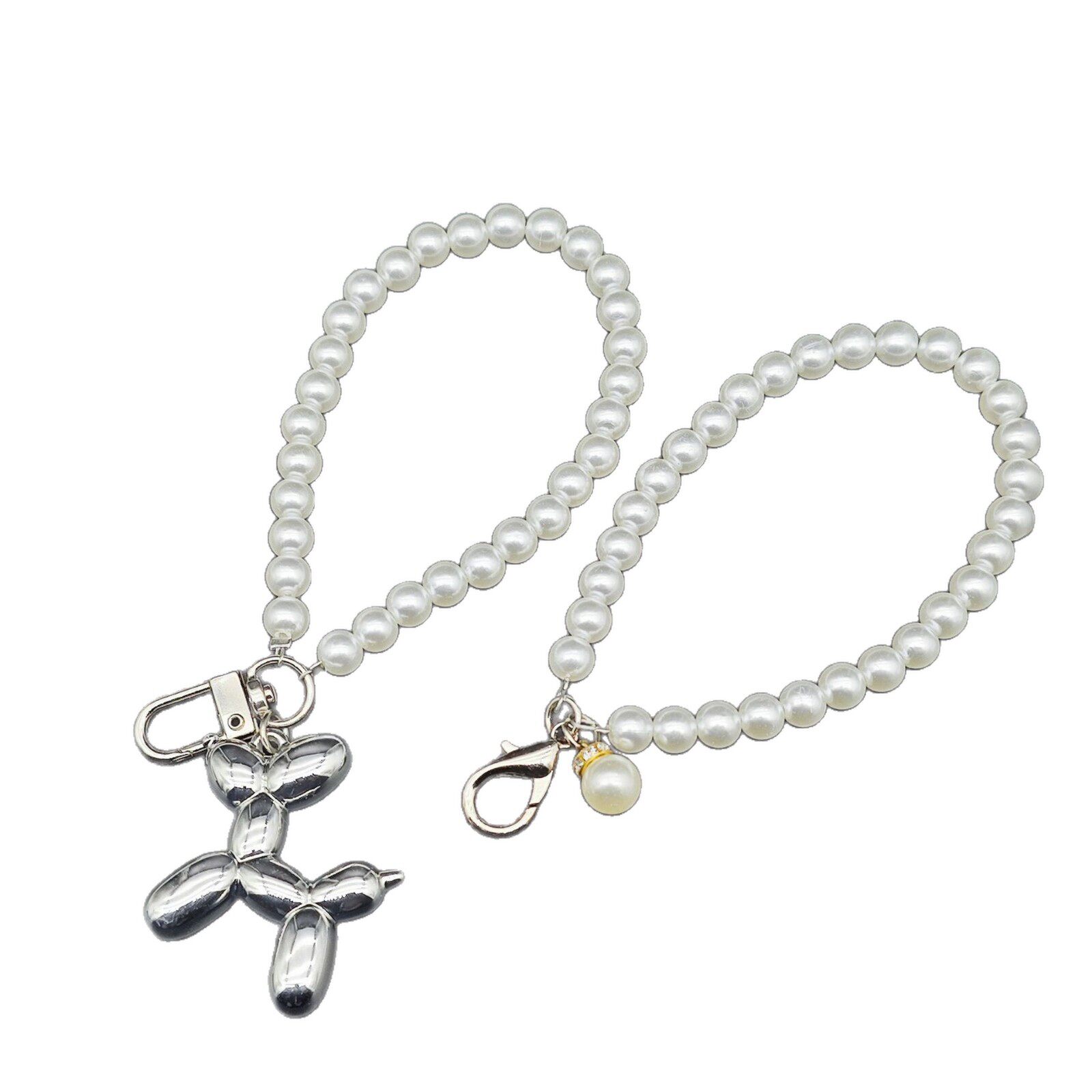 Pearl Chain Pendant Mobile Phone Case Keychain Bag Decoration Pendant DIY Accessories Bag Hanging Chain Small Fragrance