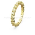 Row of diamonds gold yellow diamond ring no. 6