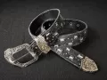 Black glitter belt