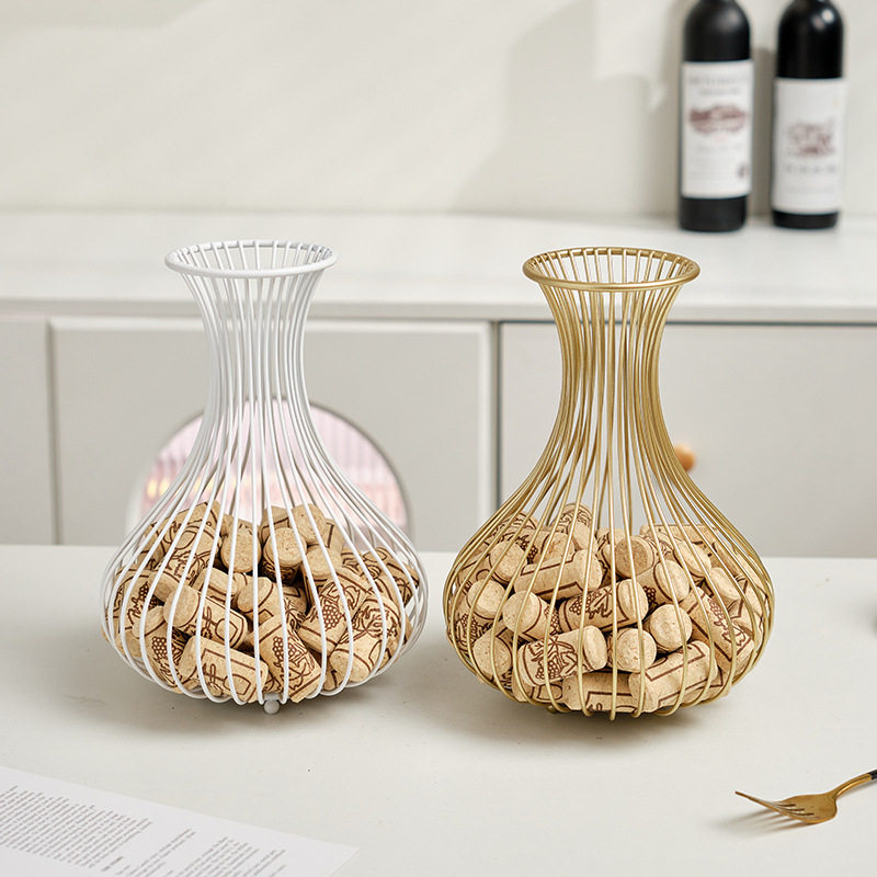 Cross-border Wine Stopper Storage Basket Cork Wine Bottle Stopper Storage Basket Wine Stopper Collection Basket Bar Ornaments