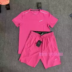 2026 Cross-Border Brand Sports Suit Round Neck Ice Silk Short-Sleeved T-Shirt Men's European and American Summer Sports Running Fitness Breathable