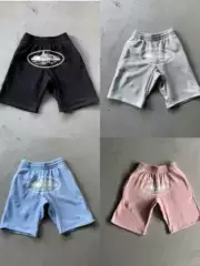 Corteiz American Street Hip-Hop Printed Knit Shorts for Men, Trendy Brand, Summer Loose High Street Five-Point Mid-Length Shorts