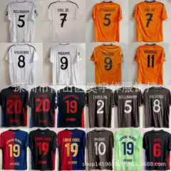 Wholesale 24-25 Barcelona & Real Madrid Jerseys #19 Yamal #20 Olmo #9 Mbappe Football Shirt Tops