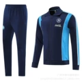26 Naples navy blue long pull jacket