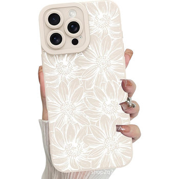 White chrysanthemum for Apple 16PROMAX mobile phone case iphone11/2/3/4/15/xr/xsmax protective cover
